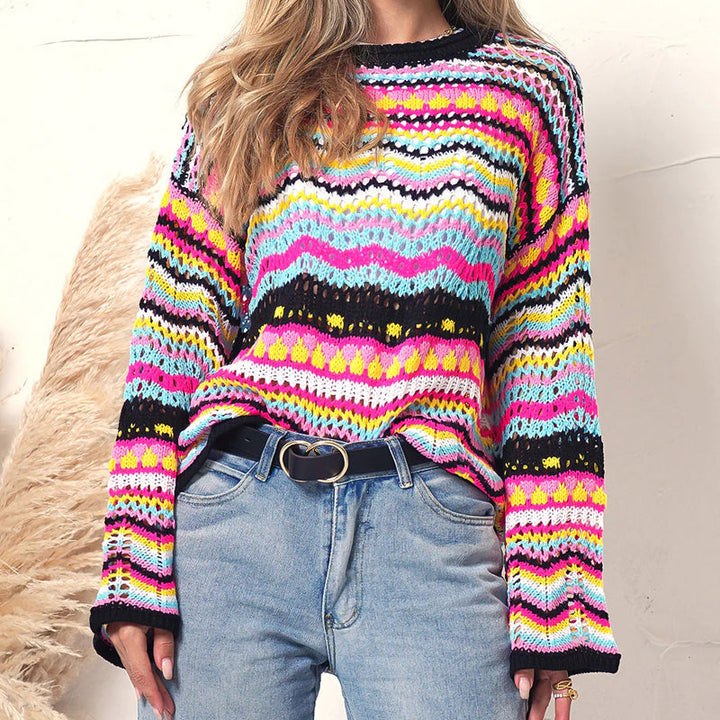 Drune | Farbiger Strickpullover