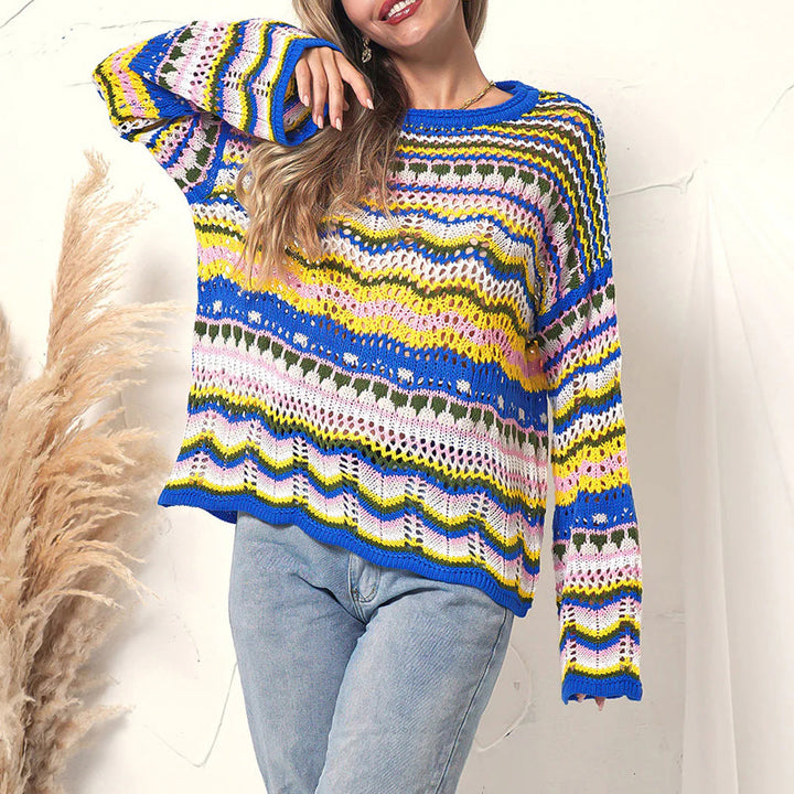 Drune | Farbiger Strickpullover