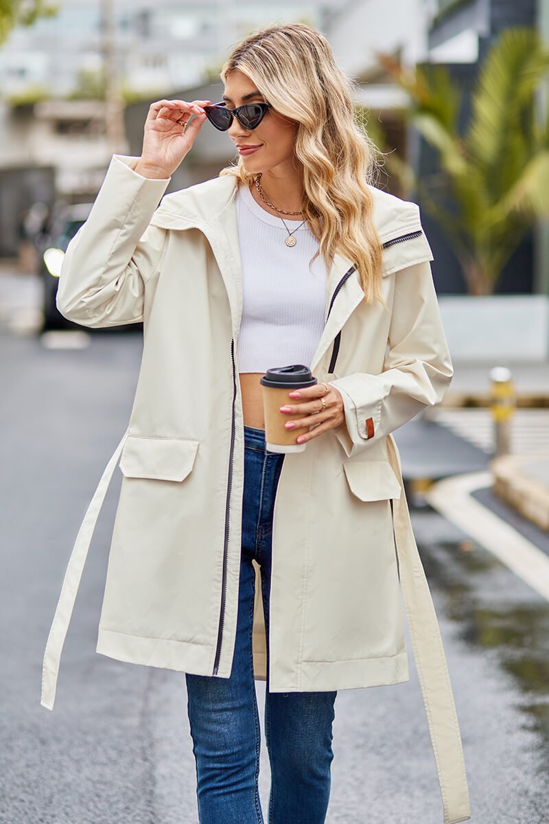 Drune | Trenchcoat - Wasserabweisende Beschichtung - Klassischer Schnitt - Alltags Eleganz
