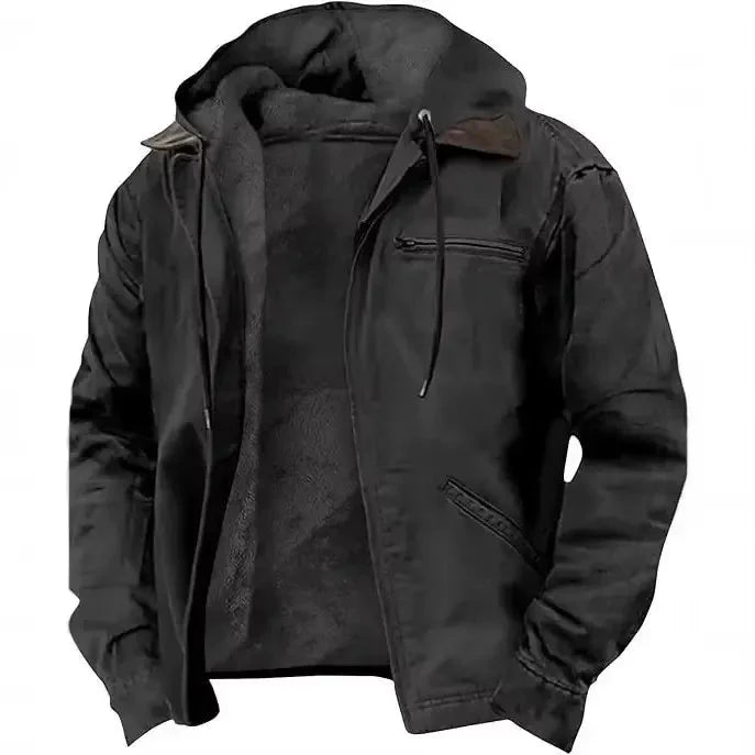 Drune | Herren Dicke Kapuzen Winterjacke