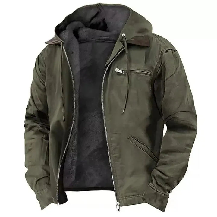Drune | Herren Dicke Kapuzen Winterjacke