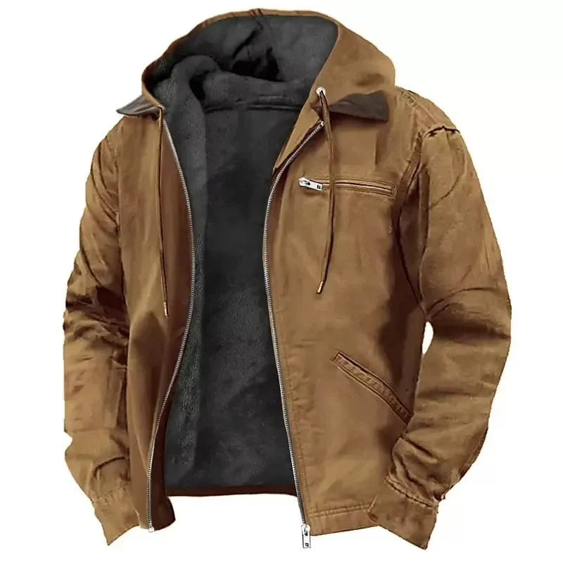 Drune | Herren Dicke Kapuzen Winterjacke