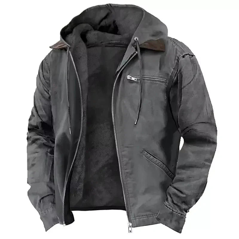 Drune | Herren Dicke Kapuzen Winterjacke