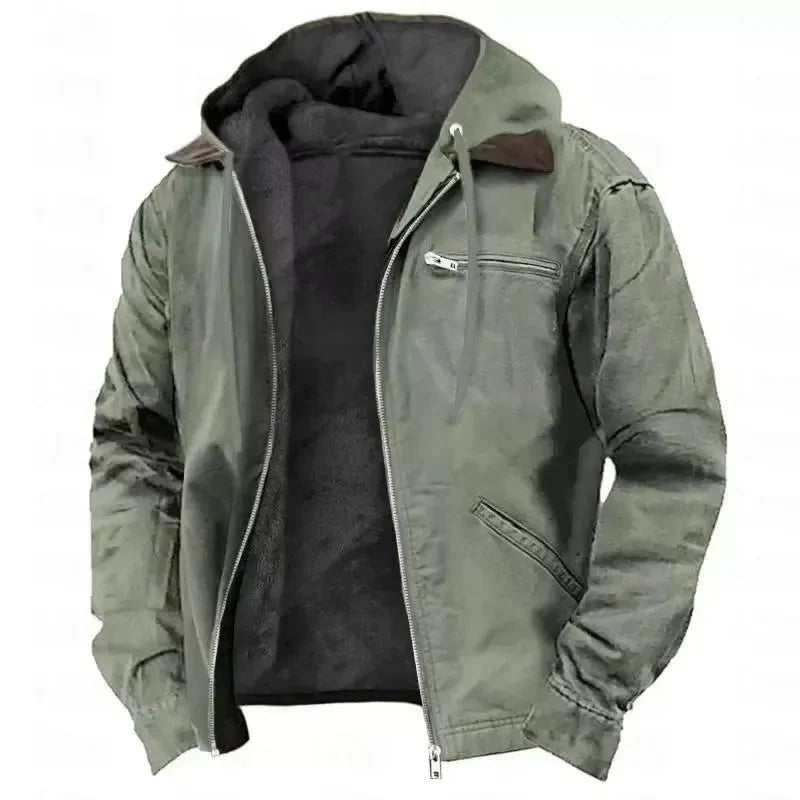 Drune | Herren Dicke Kapuzen Winterjacke