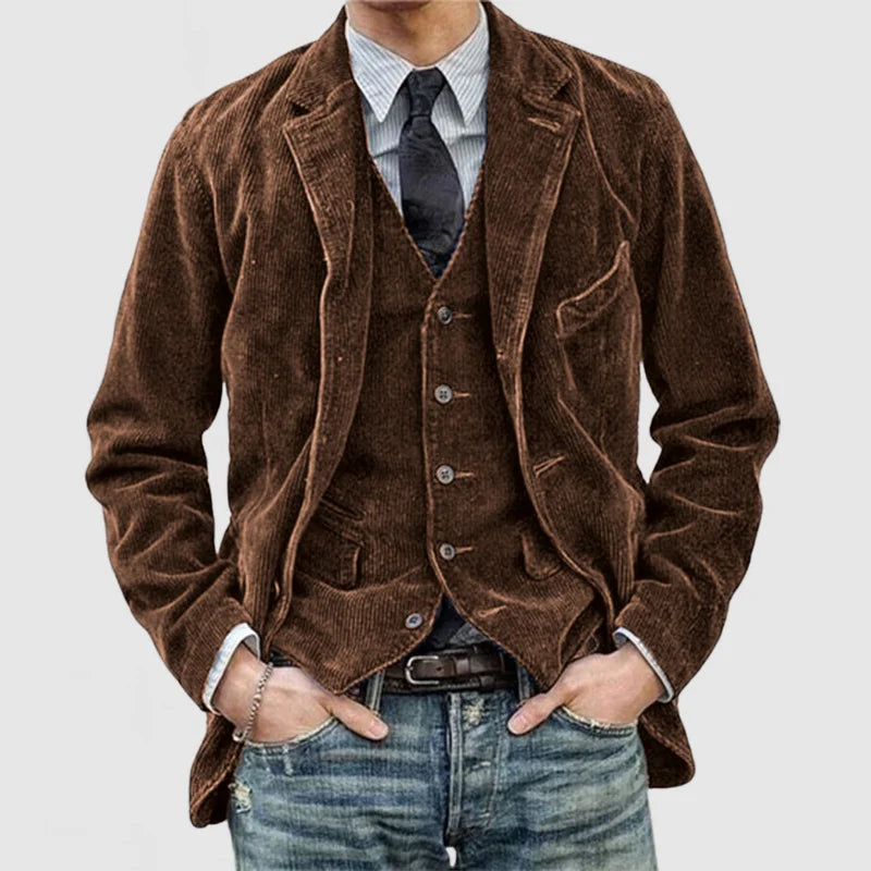 Drune | Jacke und Weste Set für Herren - Maßgeschneiderter Schnitt