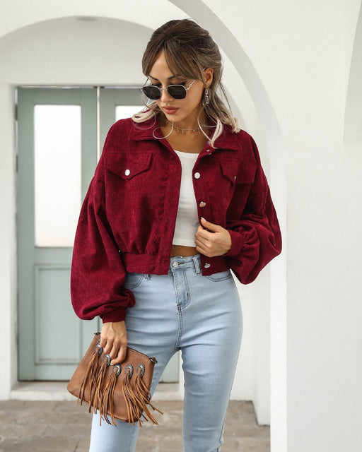 Drune | Kurze, Lässige Jacke für Frauen