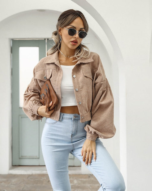 Drune | Kurze, Lässige Jacke für Frauen