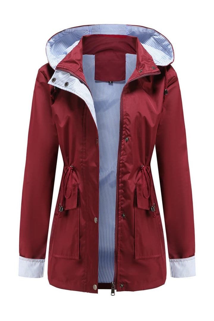 Drune | Kapuzen-Regenjacke - Leichtes Design - Alltäglicher Regenschutz