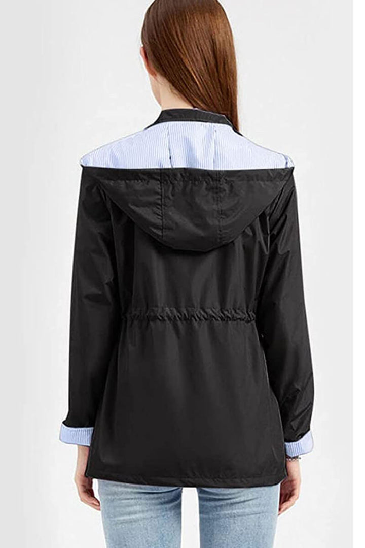 Drune | Kapuzen-Regenjacke - Leichtes Design - Alltäglicher Regenschutz