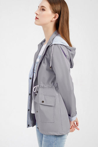 Drune | Kapuzen-Regenjacke - Leichtes Design - Alltäglicher Regenschutz