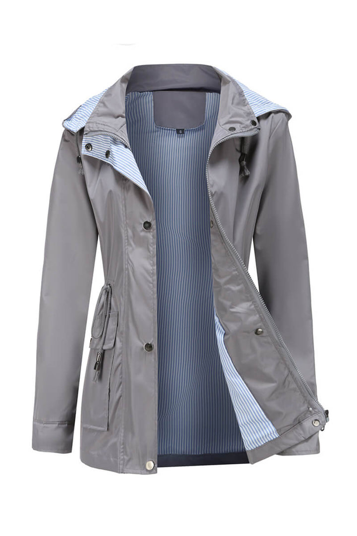 Drune | Kapuzen-Regenjacke - Leichtes Design - Alltäglicher Regenschutz