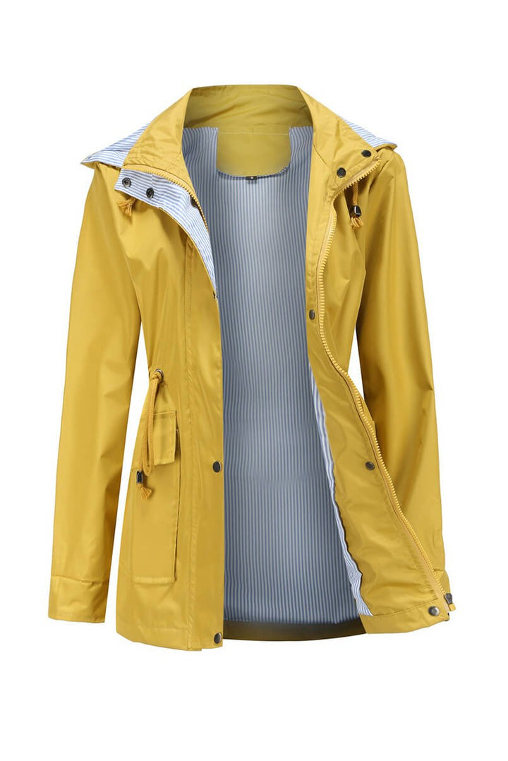 Drune | Kapuzen-Regenjacke - Leichtes Design - Alltäglicher Regenschutz