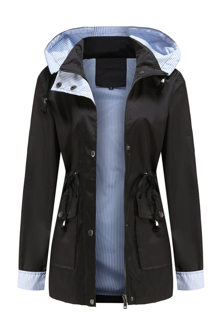 Drune | Kapuzen-Regenjacke - Leichtes Design - Alltäglicher Regenschutz