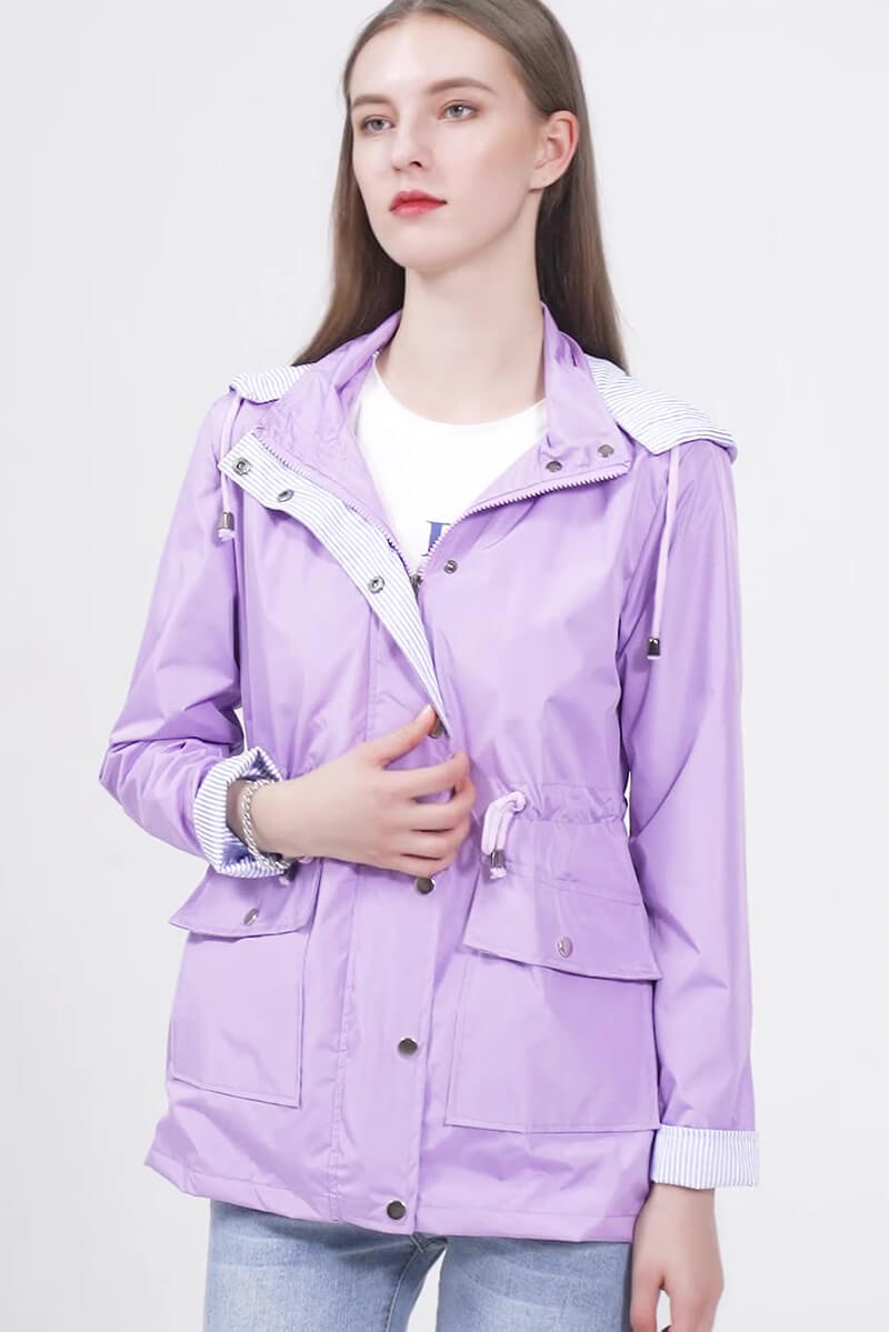 Drune | Kapuzen-Regenjacke - Leichtes Design - Alltäglicher Regenschutz