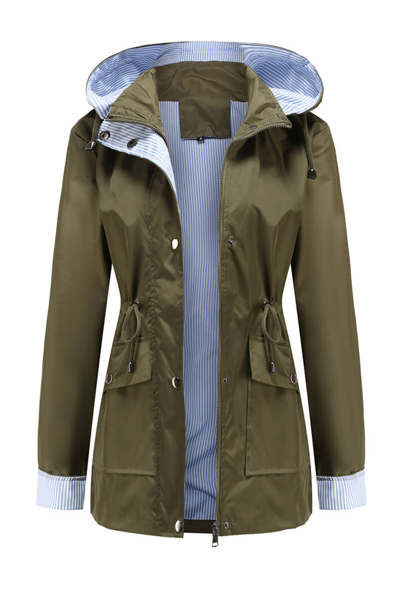 Drune | Kapuzen-Regenjacke - Leichtes Design - Alltäglicher Regenschutz