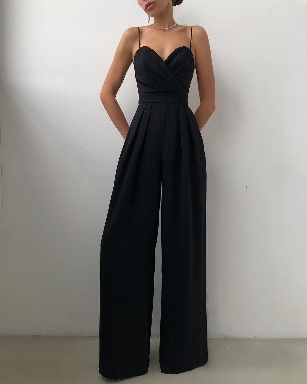 Drune | Frauen Ärmelloser Jumpsuit mit Hoher Taille