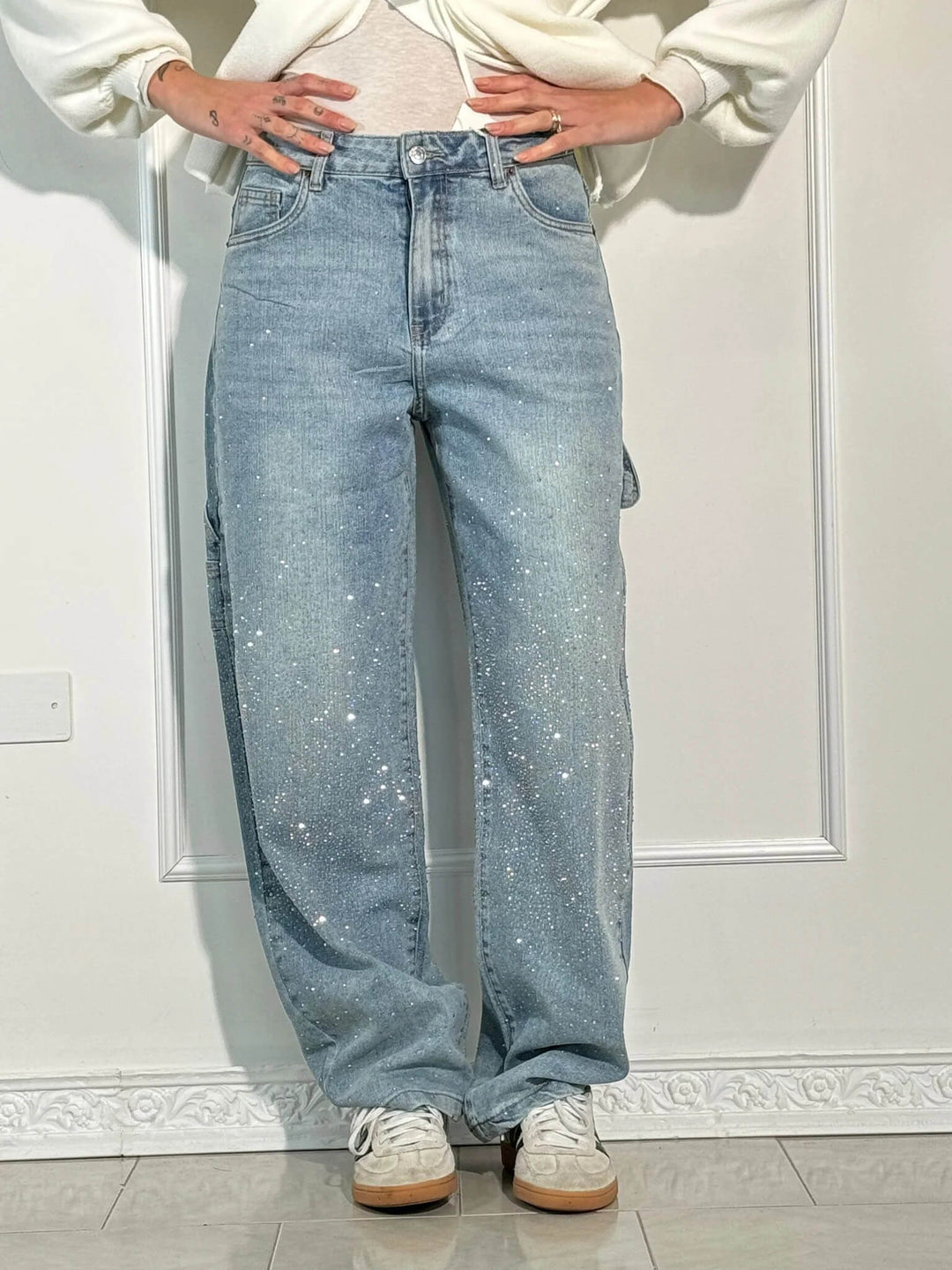 Damen Jeans mit Diamant-Optik & Klassischem Schnitt | Drune
