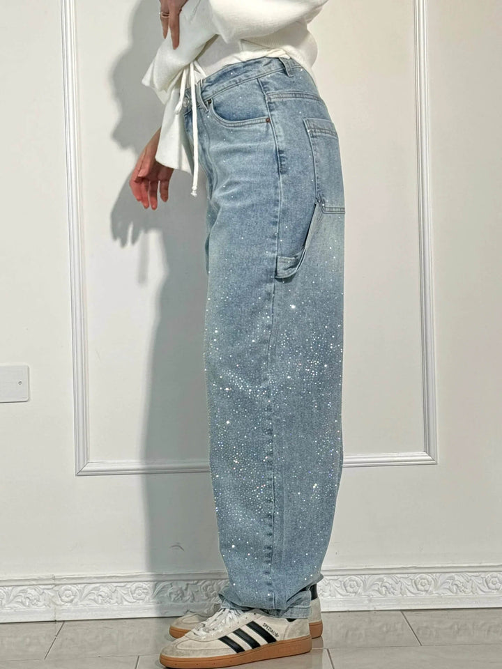 Damen Jeans mit Diamant-Optik & Klassischem Schnitt | Drune