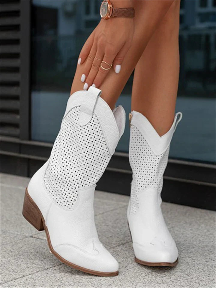 Drune | weiße cowboystiefel für damen
