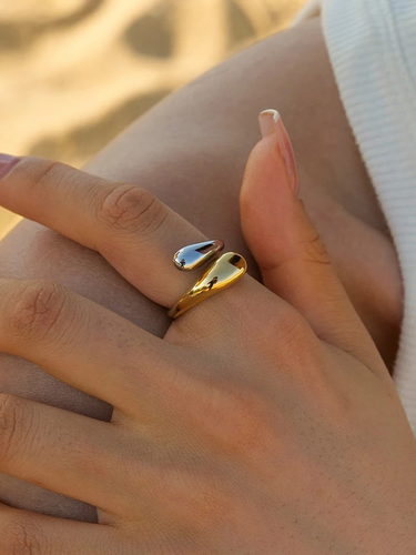 Drune | Ring Gold Silber Aus Hochwertigem Edelstahl