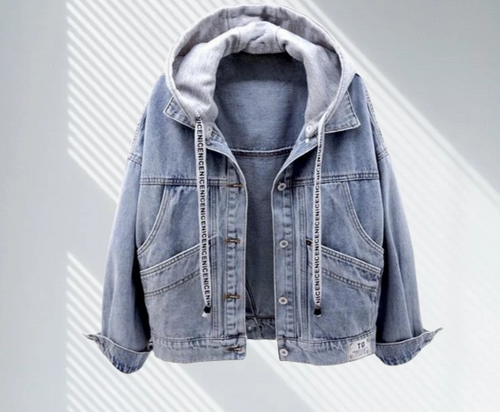 Drune | Lässige Jeansjacke mit Kapuze