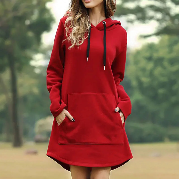Drune | Langes Warmes Hoodie Kleid