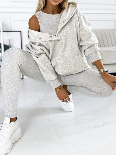 Drune | Set Oversize Hoodie Leggings Loungewear Set Damenbekleidung