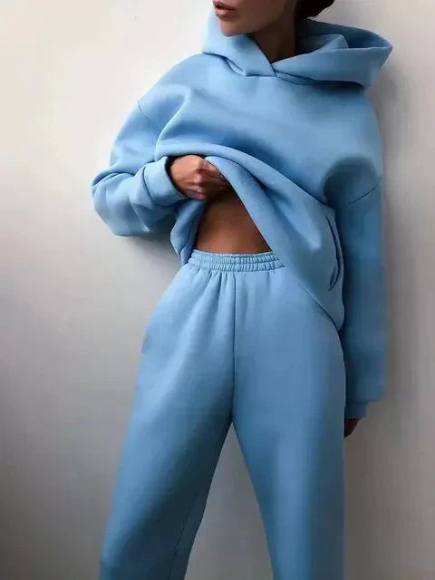 Drune | Farbenes Satz Aus Kapuzenpullover Und Jogginghose Für Damen