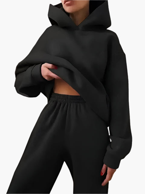 Drune | Kapuzenpullover & Jogginghose Set - Winter Freizeitanzug, Lässiges Lounge Outfit