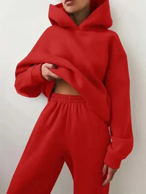 Drune | Farbenes Satz Aus Kapuzenpullover Und Jogginghose Für Damen