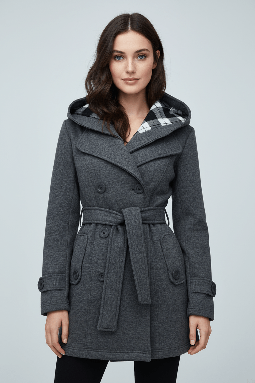 Drune | Stilvoller langer Wintermantel aus Wollmischung
