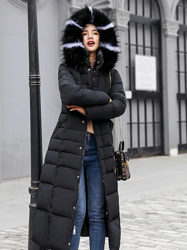 Drune | Stylischer Lange Puffer Mantel für Damen Wintermode
