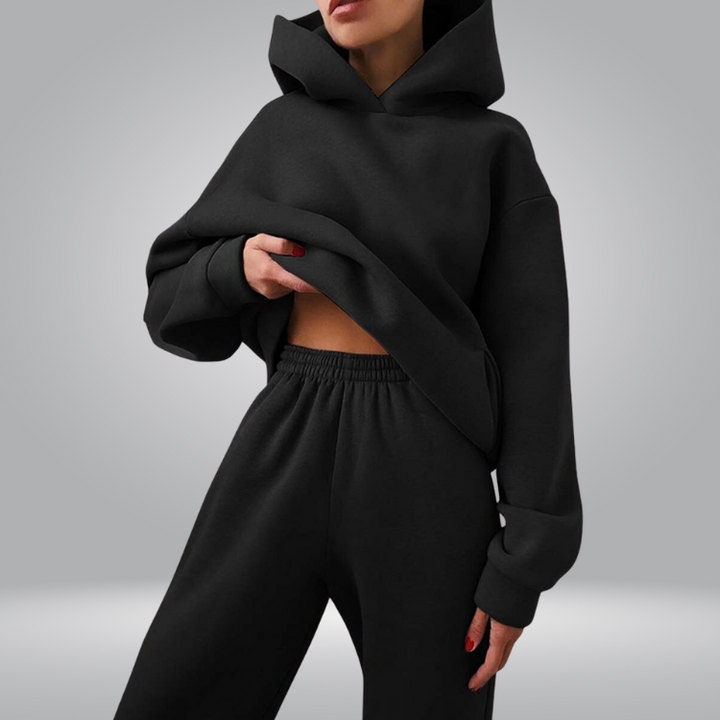 Drune | Trainingsanzug Lässiges 2-teiliges Hoodie & Sweatpants Set für Damen