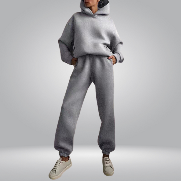 Drune | Trainingsanzug Lässiges 2-teiliges Hoodie & Sweatpants Set für Damen