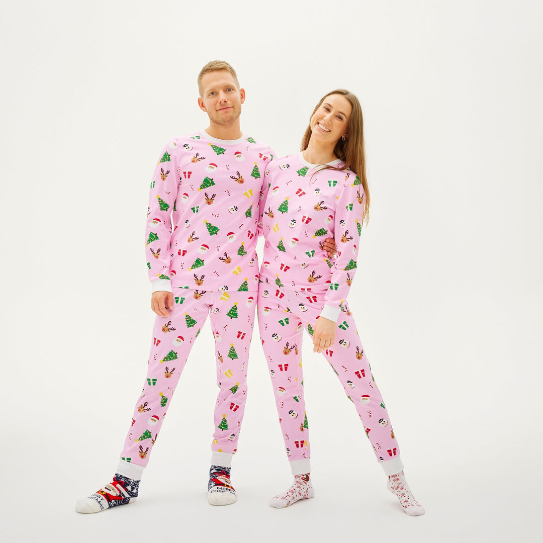 Drune | Die pinkfarbene Weihnachts-Pyjama - Herren