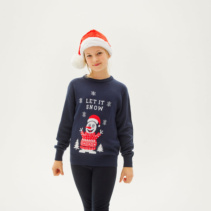 Drune | Let It Snow Weihnachtspullover - Kinder