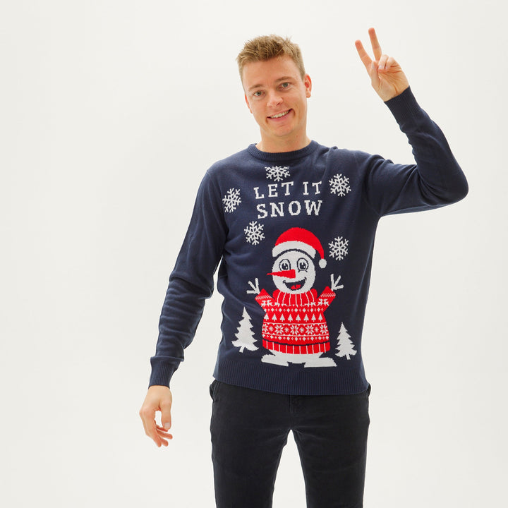 Drune | Let It Snow Weihnachts-Pullover - Herren