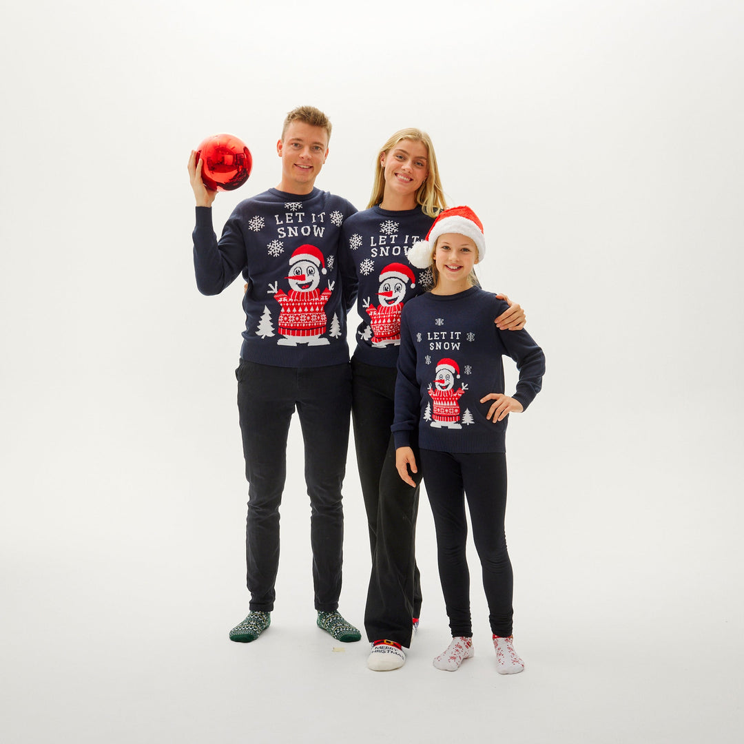 Drune | Let It Snow Weihnachts-Pullover - Damen