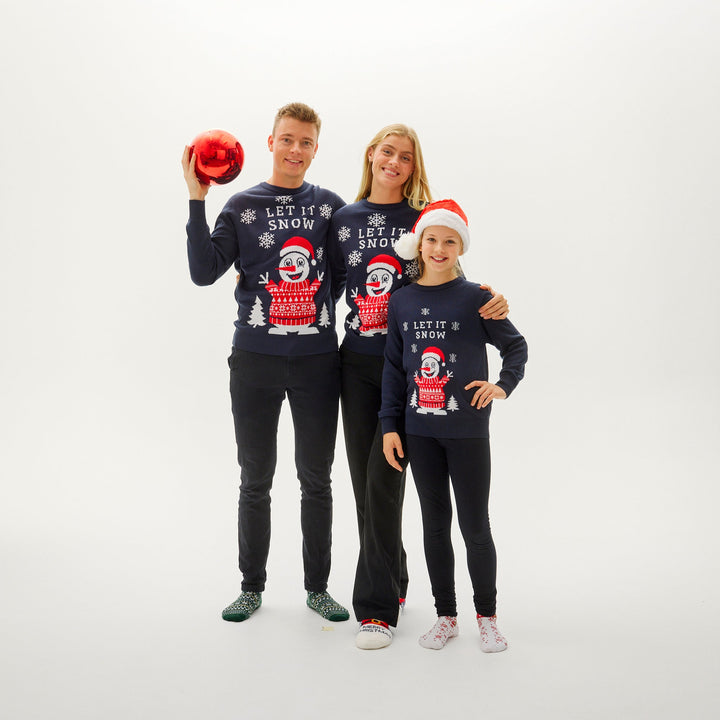 Drune | Let It Snow Weihnachts-Pullover - Damen