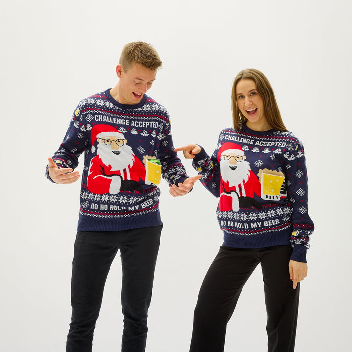Drune | Ho Ho Hold My Beer Sweatshirt - Herren