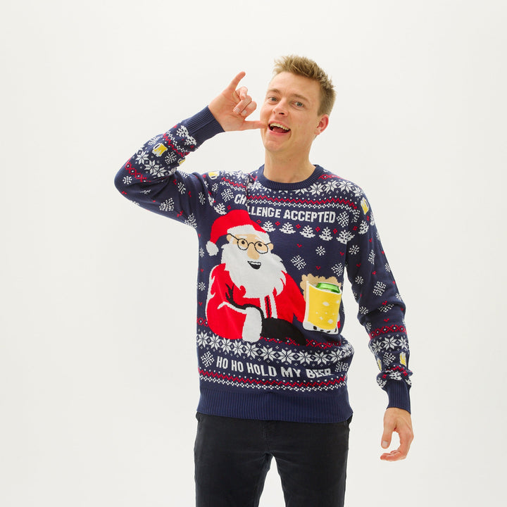 Drune | Ho Ho Hold My Beer Sweatshirt - Herren
