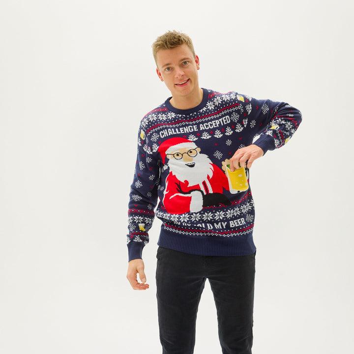 Drune | Ho Ho Hold My Beer Sweatshirt - Herren