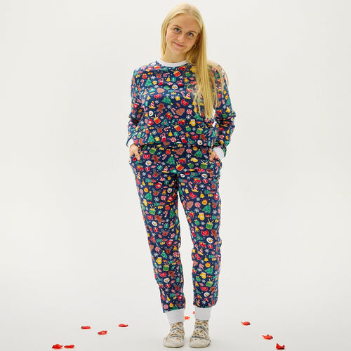 Drune | Verrückter Weihnachts-Pyjama - Damen