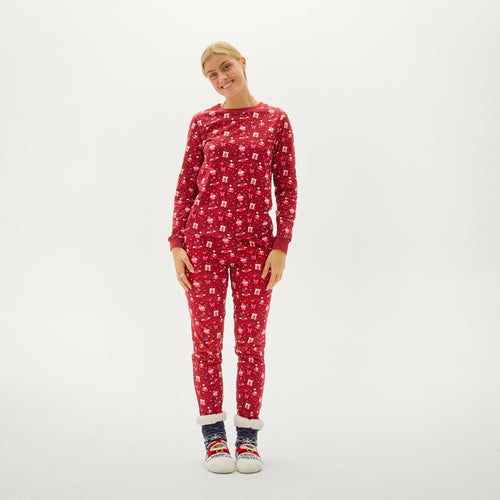 Drune | Valentinstag Weihnachts-Pyjama Rot - Kinder