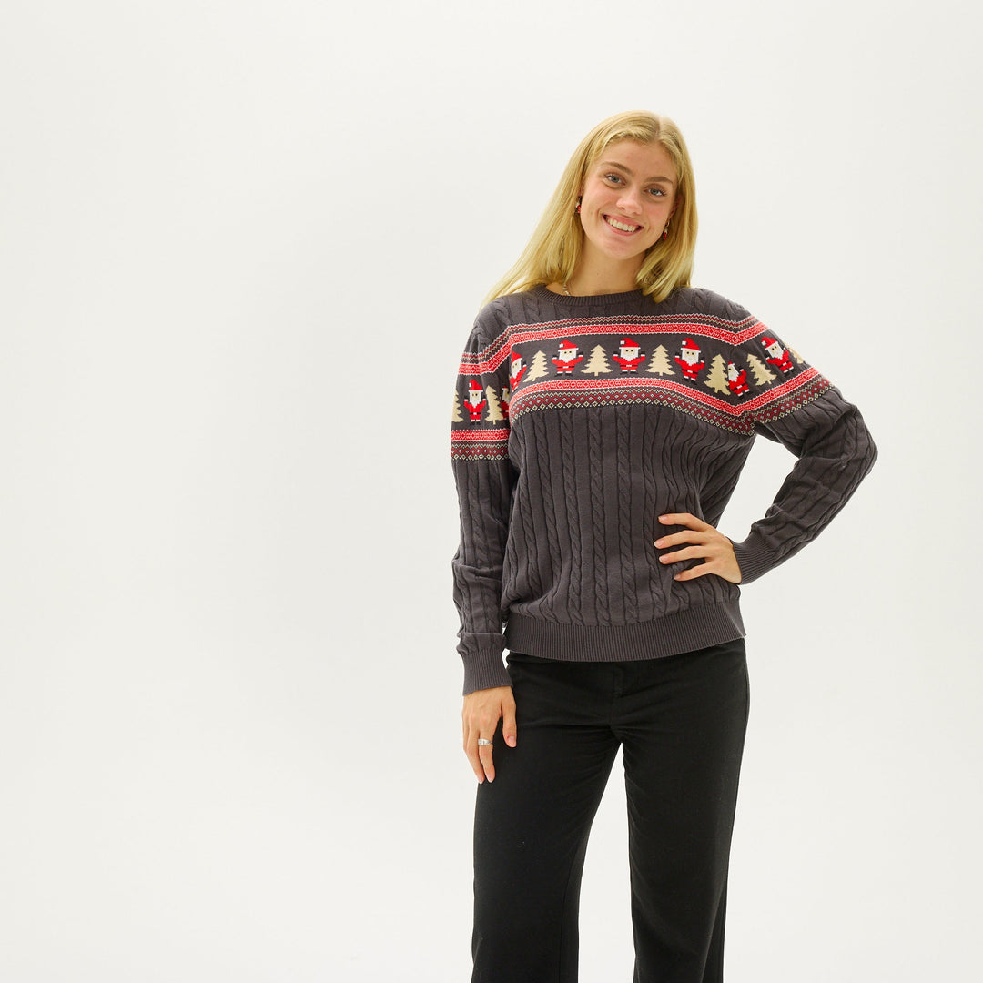 Drune | Santas Kabelstrickpullover - Damen