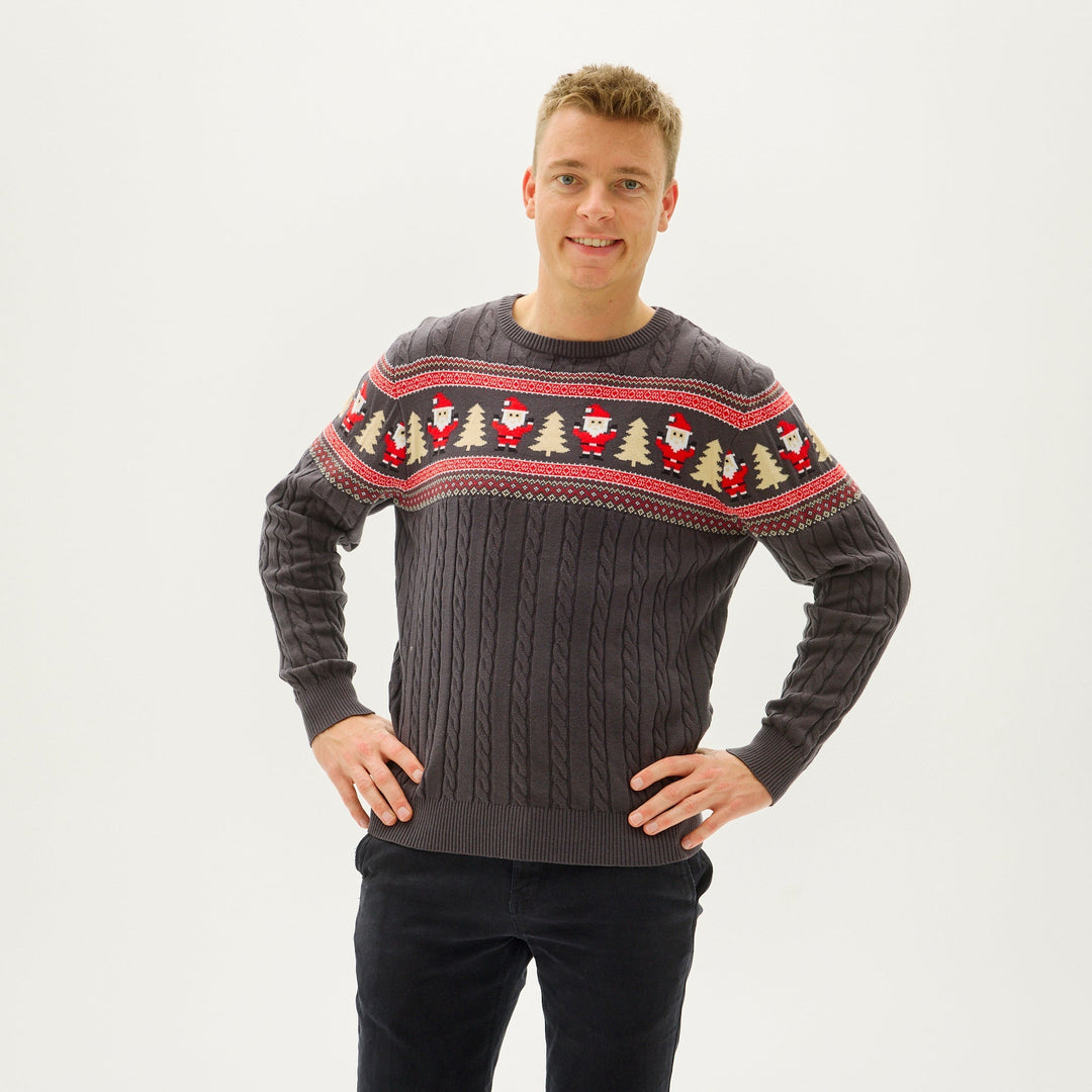 Drune | Santas Kabelstrickpullover - Herren