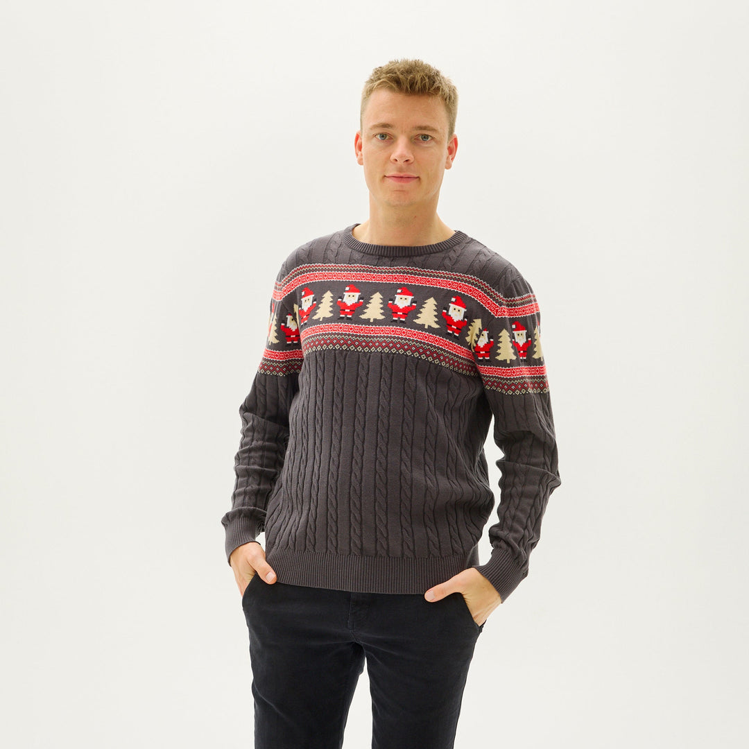 Drune | Santas Kabelstrickpullover - Herren