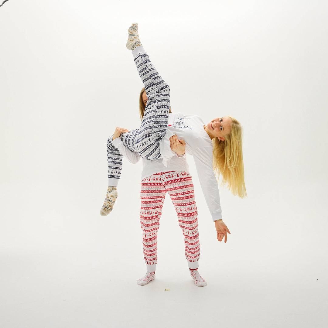 Drune | Süßes Weihnachts-Pyjama Rot - Damen