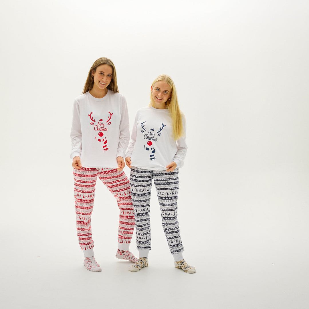 Drune | Süßes Weihnachts-Pyjama Rot - Damen