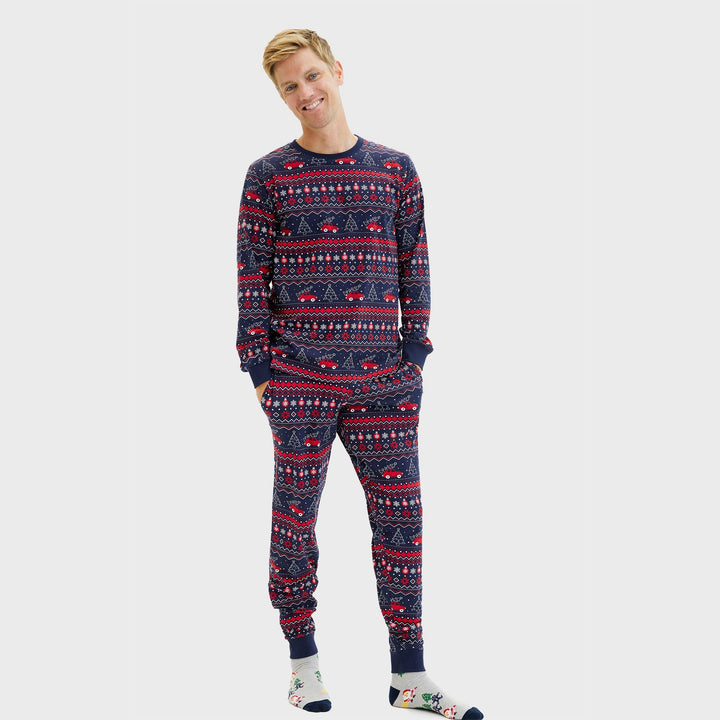 Drune | Fahren nach Hause für Weihnachten Pyjama - Herren